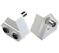 K M Electronics® 2 Way TV Digital Coax COAXIAL Aerial Splitter Lead Cable