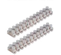 K M Electronics® 2 X 12 Way 15A 15 AMP Strip Connector Electrical Wire Terminal Choc Block