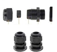 K M Electronics® 2 X 25MM M25 Nylon Cable Gland Glands Compression FIT IP68 Rated Black