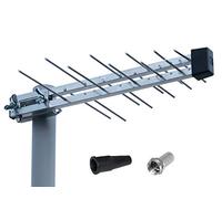K M Electronics® Digital 20 Element HD FREEVIEW TV Aerial 4G Filter LOFT Outdoor Caravan Camping