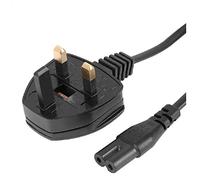 K M Electronics® FIG 8 C7 Mains Power Lead Cable UK 3 PIN Plug 0.75MM Cable Fused @ 5A 5M