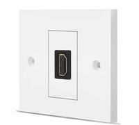 K M Electronics HDMI Single HIGH Speed ETHERNET 1 Port Modular Wall Plate Socket 4K