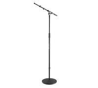 K&M Extensible Microphone Stand: 435-745 mm, Black Cast Iron Base