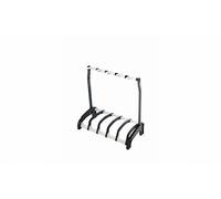 K&M Guardian 5 Electric Guitar Stand - Black & White - Ambidextrous - Holds 5 Guitars/Basses - Made in Germany