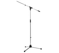 K&M Konig & Meyer 21060.500.02 Tripod Microphone Stand With Boom Arm | Easy Clutch Height Adjustment | Folding Leg Design | Zinc Die-Cast Base | Pro Grade for all Musicians | German Made | Chrome