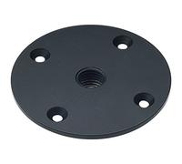 K&M Mounting Plate - Zinc, Speaker Stand, Schwarz, 105mm, 24116