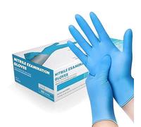 K-MART Professional Nitrile Powder Free Multi-Purpose Gloves, Disposable, Extra Strong - Box of 100 - Blue - Large