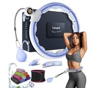 K-MART Smart Weighted Hula Hoop For Adults, Detachable Fitness Ring With 360 Degree Auto-Spinning Ball Massage, Smart Ring Hula Hoops For Adults, Fitness Equipment For Weight Loss (Blue)