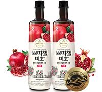 K-Munchies CJ Pomegranate Fruit Vinegar Drink Concentrate, 2 x 900 ML (2-Pack), No Artificial Flavor