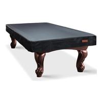 K-Musculo Pool Table Cover, Heavy Duty Leatherette Billiard Table Cover, Waterproof and Tearproof, 7/8/9 Foot Fitted(Black, 7FT)