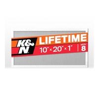 K&N 10X20X1 HVAC Furnace Air Filter, Lasts a Lifetime, Washable, Merv 8, the Last HVAC Filter You Will Ever Buy, Breathe Safely at Home or in the Office, HVC-8-11020