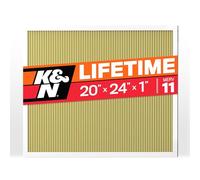 K&N 20x24x1 HVAC Furnace Air Filter, Lasts a Lifetime, Washable, Merv 11, the Last HVAC Filter You Will Ever Buy, Breathe Safely at Home or in the Office (Actual Dimensions.8 x 23.6 x 19.6 inches)
