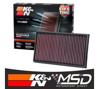 K&N 33-3005 High-Flow Replacement Panel Air Filter - Performance OEM Upgrade
