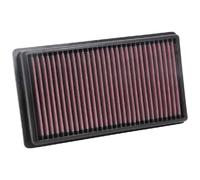 K&N Replacement air filter compatible with Citroën C4 Picasso/C5 aircross/Jumpy/Spacetourer & Peugeot 308/3008/508/5008/Expert/Traveller & Toyota ProAce 2.0 Diesel 2015- (33-3122), Red