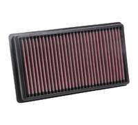 K&N Replacement air filter compatible with Citroën C4 Picasso/C5 aircross/Jumpy/Spacetourer & Peugeot 308/3008/508/5008/Expert/Traveller & Toyota ProAce 2.0 Diesel 2015- (33-3122), Red