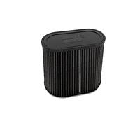 K&N Black Universal Dryflow Oval/Conical Air Filter 72mm dual flange, 152mm x 229mm base, 191mm x 94mm top, 191mm height (RU-3136HBK)