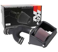 K&N Cold Air Intake Kit: High Performance, Guaranteed to Increase Horsepower: 50-State Legal: 2017 FORD (F150, F150 Raptor)57-2599