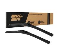K&N EDGE Wiper Blades: All Weather Performance, Superior Windshield Contact, Streak-Free Wipe Technology: 24" (Pack of 2)