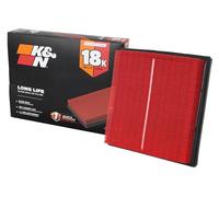 K&N Engine air filter: 18000 miles replacement air filter: compatible with Subaru H4 2016-2019 1.6/2.0/2.4 L (Ascent, Crosstrek, Forester, Impreza, XV), KNA-5064