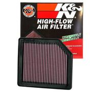 K&N Engine Air Filter: High Performance, Premium, Washable, Panel Filter: 2005-2014 (Stream, Civic, Civic GX, Civic VIII, Crossroad, FR-V), 33-2342, Erhöhte Leistung