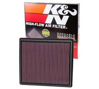 K&N Engine Air Filter: High Performance, Premium, Washable, Panel Filter: 2013-2019 (Impala, Regal), 33-2497