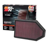 K&N Engine Air Filter: High Performance, Premium, Washable, Replacement Filter: 2011-2019 Chrysler/Dodge V6/V8 (Charger, Challenger, 300), 33-2460