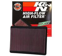K&N Engine Air Filter: High Performance, Premium, Washable, Panel Filter: 2001-2010 (Commander, Grand Cherokee, Liberty, Grand Cherokee III), 33-2233