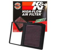 K&N Engine Air Filter: High Performance, Premium, Washable, Replacement Filter: Compatible with 2004-2011 Toyota Prius, 33-2329