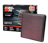 K&N Engine Air Filter: High Performance, Premium, Washable, Replacement Filter: Compatible with 2007-2019 Toyota/Lexus V8 Truck and SUV (Land Cruiser, Tundra, Sequoia, LX 570), 33-2387