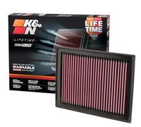 K&N Engine Air Filter: High Performance, Premium, Washable, Replacement Filter: Compatible with 2007-2019 Nissan/Infiniti L4/V6/V8 (Sentra, Juke, Pulsar, Micra, Q50, Q60, Q70, QX70), 33-2409 , Red
