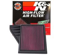 K&N Engine Air Filter: High Performance, Premium, Washable, Replacement Filter: Compatible with 2010-2014 Ford Mustang, Mustang GT, Mustang Boss 302, 33-2431