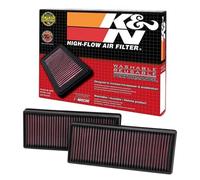 K&N Engine Air Filter: High Performance, Premium, Washable, Replacement Filter: Compatible with 2011-2019 Mercedes V8 (GLE, GLS, SL, CL, E, SL, G), 33-2474
