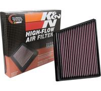 K&N Engine Air Filter: High Performance, Premium, Washable, Replacement Filter: Compatible with 2015-2019 JAGUAR/LAND ROVER (F-Pace, XE, XF, Range Rover Velar) , 33-3075, Heather Red