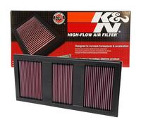 K&N Performance Air Filter 33-2985 - Reusable, Washable - Fits Mercedes C/E/M/R/S, SLK & GLK