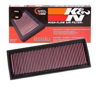 K&N Engine Air Filter: Increase Power & Acceleration, Washable, Premium