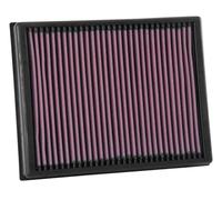 K&N Engine Air Filter: Increase Power & Towing, Washable, Premium, Replacement