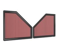 K&N Replacement Air Filter Compatible with BMW M3 (G80) & M4 (G82) 2020- (Set of 2) (33-3171)