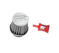 §K&N Universal Air Filter Round Conical Chrome§