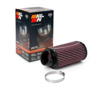 K&N Universal Clamp-On Air Filter: High Performance, Premium, Washable, Replacement Engine Filter: Flange Diameter: 2.4375 In, Filter Height: 7 In, Flange Length: 1.25 In, Shape: Oval, RU-1390