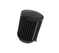 K&N Black Universal Dryflow Round Air Filter 62mm flange, 89mm outside diameter, 102mm height (RU-3118HBK)