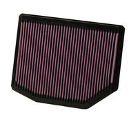 K&N High Flow Replacement Air Filter 33-2372 - Washable - Durable - Reusable