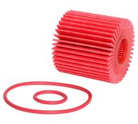 K&N Oil filter - High Performance-Series compatible with Lexus, Lotus, Scion, Toyota (HP-7020),Red