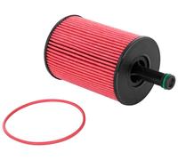 K&N Oil Filter - High Performance Series Compatible with Audi, Seat, VW (HP-7031), red