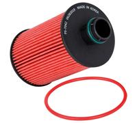 K&N Oil Filter - High Performance-Series compatible with: Jeep, Dodge (HP-7042), Red