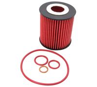 K&N Oil Filter - High Performance-Series compatible with BMW (HP-7054), Red