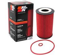 K&N Oil Filter - High Performance-Series compatible with Audi, Seat, Skoda & Volkswagen (HP-7048), Red
