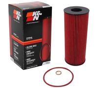 K&N Oil Filter - High Performance-Series compatible with BMW (HP-7053), Red