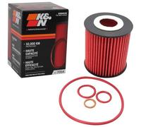 K&N Oil Filter - High Performance-Series compatible with BMW (HP-7054), Red