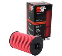K&N Oil filter - High Performance-Series compatible with Buick, Chevrolet, Pontiac, Saturn, Suzuki (HP-7027), Red