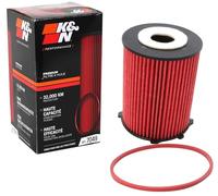 K&N Oil Filter - High Performance-Series compatible with Citroën, Ford, Mazda, Peugeot & Volvo (HP-7049), Red